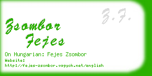 zsombor fejes business card